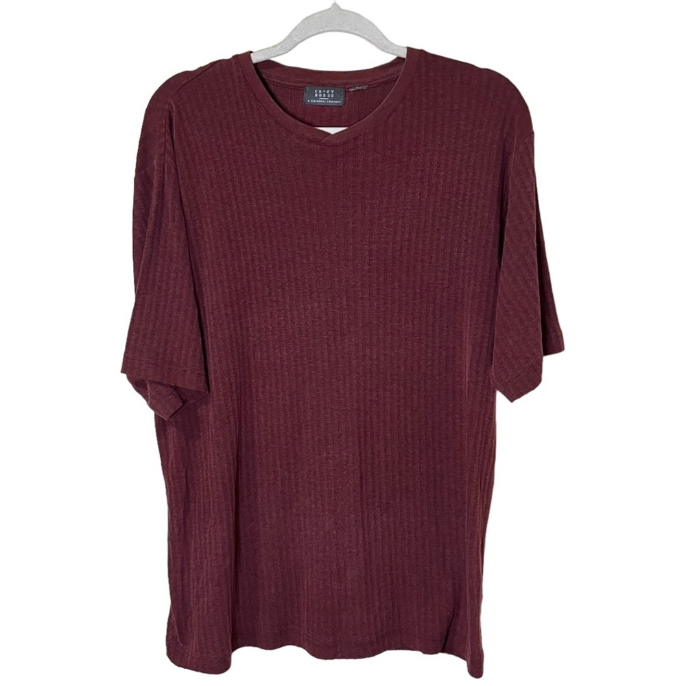 VTG CRAZY HORSE A Claiborne Company Ribbed T Shirt
